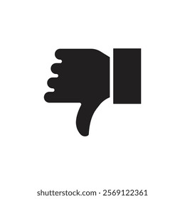 Thumbs down icon Line Art Logo set