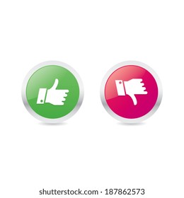 Thumbs Up and Thumbs Down Icons