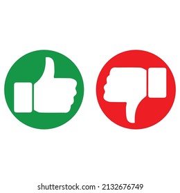 Thumbs up and down. Like and dislike line icons. Social networks outline agreement, positive and negative or bad unlike and good likes line button isolated vector symbols