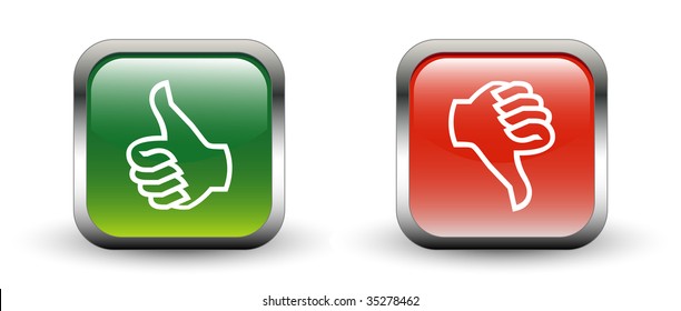 Thumbs Up & Down Sign Icons