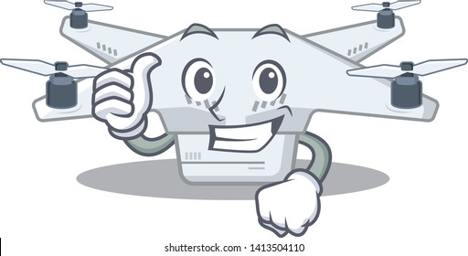Thumbs up drone toy in cartoon school bag