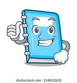 Thumbs up education character cartoon style