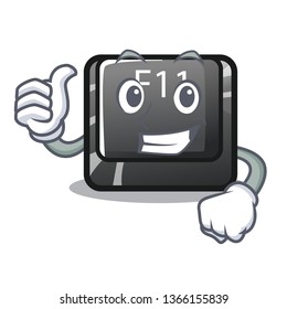 Thumbs up f11 button in the character shape
