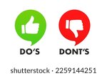 Thumbs up and thumbs up flat icon. I like it and I don