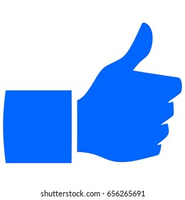 Thumbs Up Flat Symbol