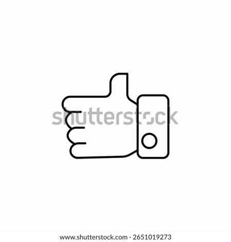 thumbs up gesture icon sign vector