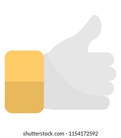 
Thumbs up gesture symbolising positive interaction 
