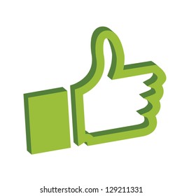 Thumbs up green