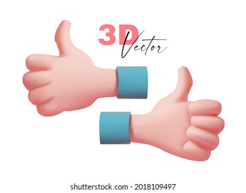 Levanta la mano. procesado 3D. Confirmar la caricatura en el fondo blanco.
