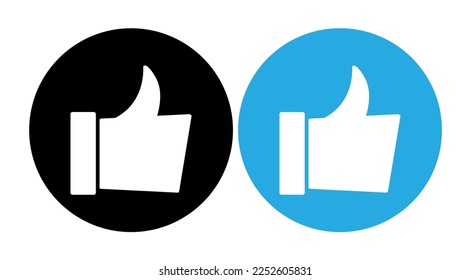 a thumbs up hand logo which means okay which is suitable for logo design