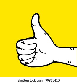 thumbs up hand sign