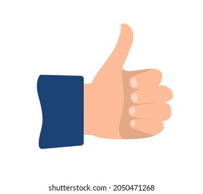 Dreh das flache Symbol auf der Hand