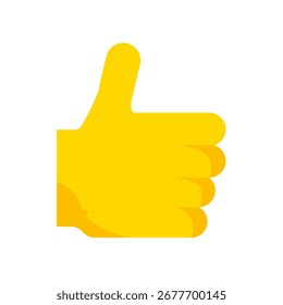 Pulgares hacia arriba signo de la mano - icono de Vector