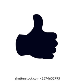 Thumbs up hand vector symbol illustration sign icon yes accept