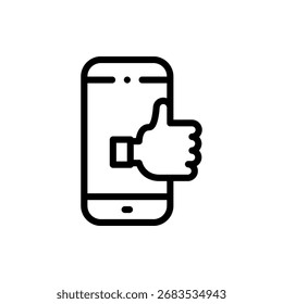 Icono de pulgares hacia arriba para Aprobación y Comentarios