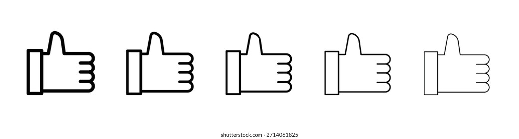 pulgares para arriba icono de diseño, logotipo, App, interfaz de usuario. Ilustración vectorial, EPS