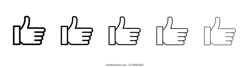 thumbs up icon design, logo, app, UI. Vector illustration, EPS