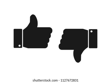 
Thumbs up icon. Thumbs up and down icon. Like icon vector. Dislike like icon. Social media. Social network. Notification 