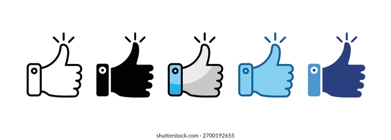 Thumbs-Up-Symbol-Element für Design