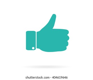 thumbs up icon. Flat design style. Vector EPS 10