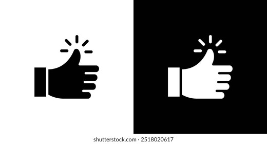 Thumbs Up icon Flat fill set collection