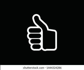 thumbs up icon .fully unique concept.