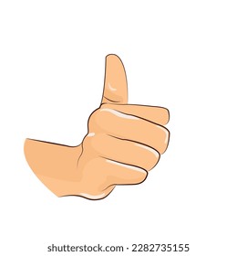 miniaturas hacia arriba con la mano del icono mostrando los pulgares hacia arriba