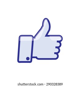 Thumbs up icon. Hand sign encouragement, success, victory, good job. 