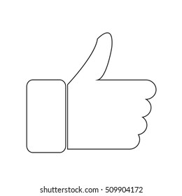Thumbs up icon illustration design
