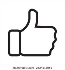 thumbs up icon illustration like,on white background