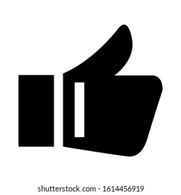 thumbs up icon isolated sign symbol vector illustration - high quality black style vector icons
