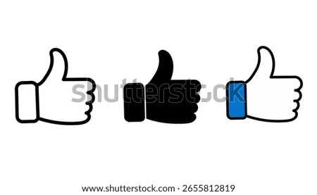 thumbs up icon, like icon, best icon, top design