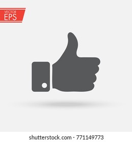 Thumbs Up Icon , Like Or Dislike Concept. Love, Hate, For Against, True, False, Yes, No. Illustration Symbol Of Hand Success Or Fail. Accept And Good Symbol.