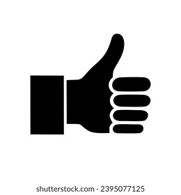 Thumbs up icon. Like or okay symbol. Vector illustration