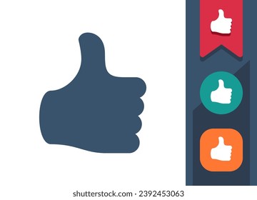 Thumbs Up Icon. Like, Thumb. Professional, pixel perfect vector icon.