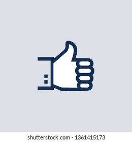 Thumbs up icon logo
