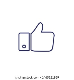 Thumbs up icon ,OK icon vector sign style