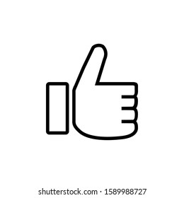 Thumbs Icon With Outline Style