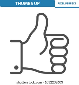 Thumbs Up Icon. Professional, pixel perfect icons optimized for both large and small resolutions. EPS 8 format. 12x size for preview.