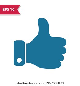 Thumbs Up Icon. Professional pixel-aligned icon in glyph style.