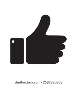 Thumbs up icon set, Black Thumb up icon on white background, Vector illustration. Thumb up icon in thin line style Vector illustration graphic design