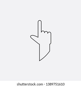 thumbs up icon sign signifier vector