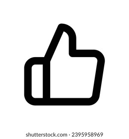 Thumbs up icon. Simple vector sign