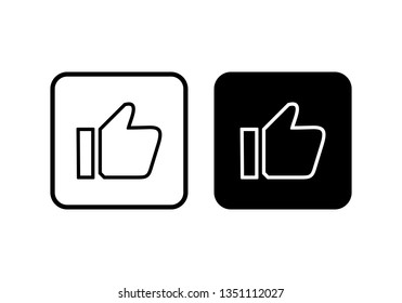  Thumbs up icon. social media icon
