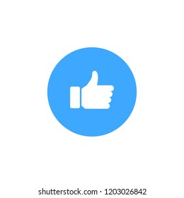 Thumbs up icon. Social media facebook. Vector illustration.
