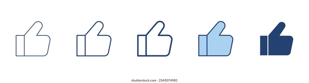 Thumbs up icon Symbol set collection