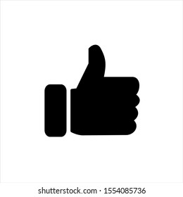 thumbs up icon symbol vector. on white background for web site and app