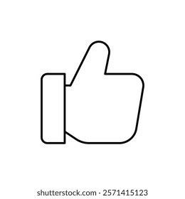 thumbs up icon Thin line vector