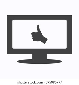 Thumbs up Icon Vector. 