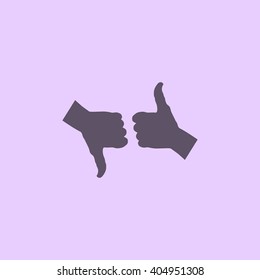 Thumbs up Icon Vector.